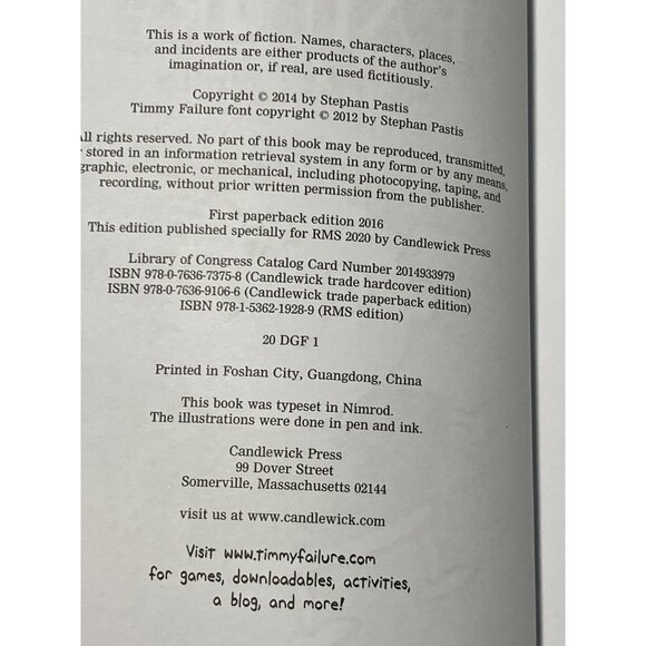 Stephan Pastis TIMMY FALURE We Meet Again Book # 3 - Picture 5 of 10